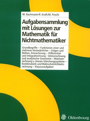 cover image of Aufgabensammlung mit Lösungen zur Mathematik für Nichtmathematiker